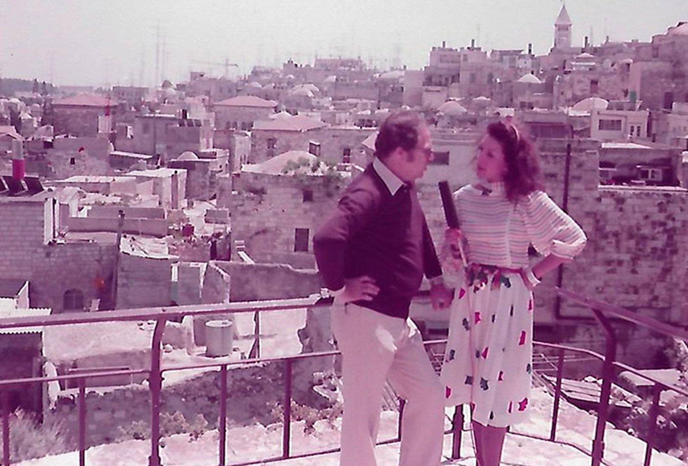 1980 Entrevista con el alcalde de Jerusalén